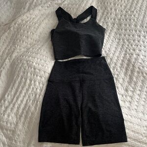 Beyond Yoga Black High-Waist Athletic Bike Shorts